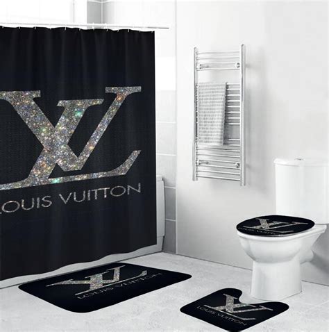 louis vuitton shower curtain set